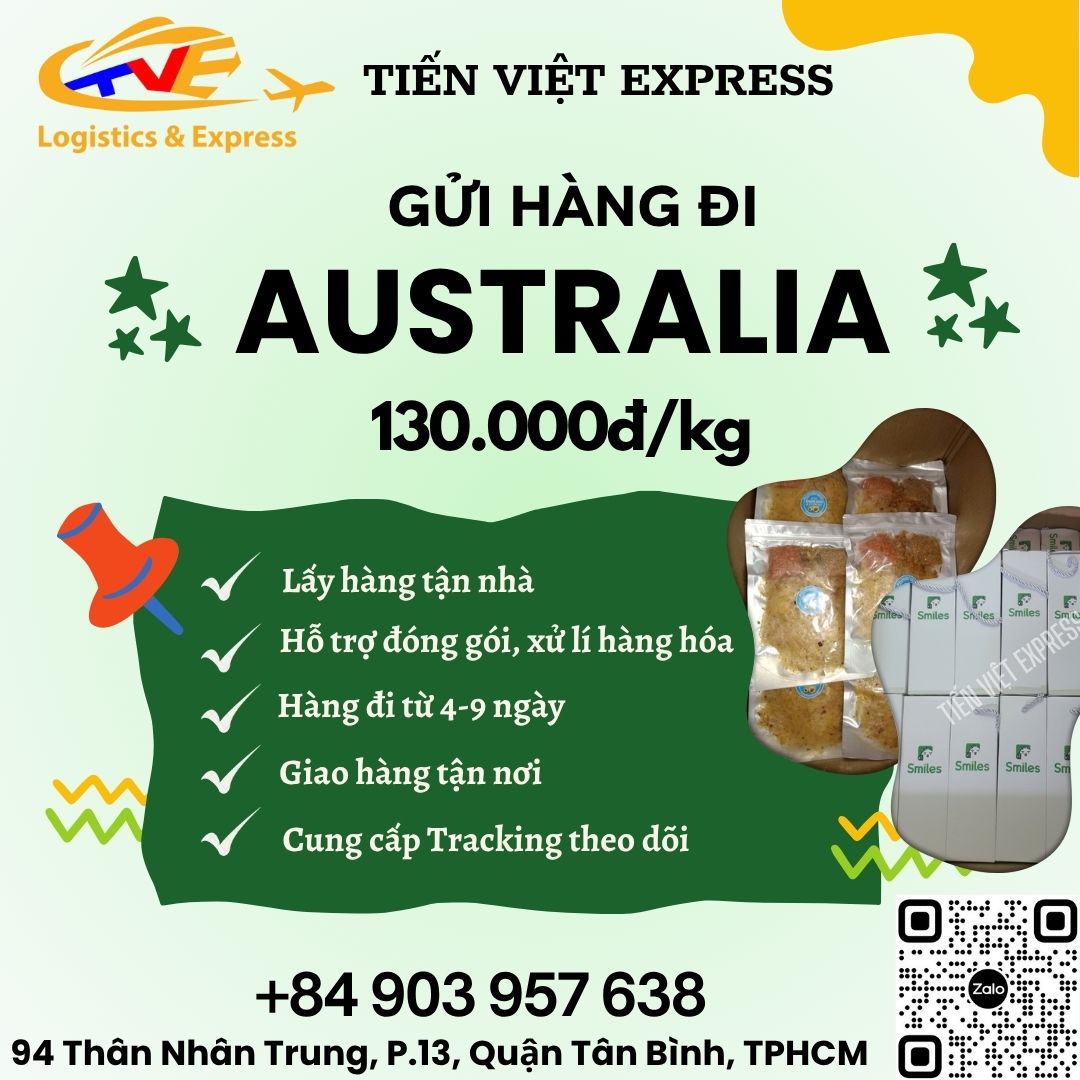 Gửi hàng đi Úc- Tiến Việt Express